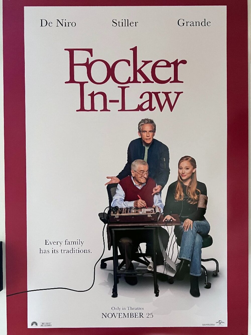 FOCKER IN-LAW (2026) - ORIGINAL DOUBLE SIDED MOVIE POSTER